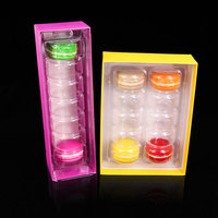 Boîte à fenêtre de couleur personnalisée avec panneau transparent et plateau coulissant pour la vente au détail de produits de boulangerie et de confiserie