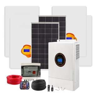 Compact Off Grid Monocrystalline Silicon <b>Solar</b> System With PWM Controller No Battery Needed for Tiny Cabins and Shelters - Product Image 5