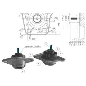 XS61.6038-EA XS616038EA MB2229 Autoteile Werkspreis Motormontage Motormontage für Ford Fiesta 96-99 Courier 96-98