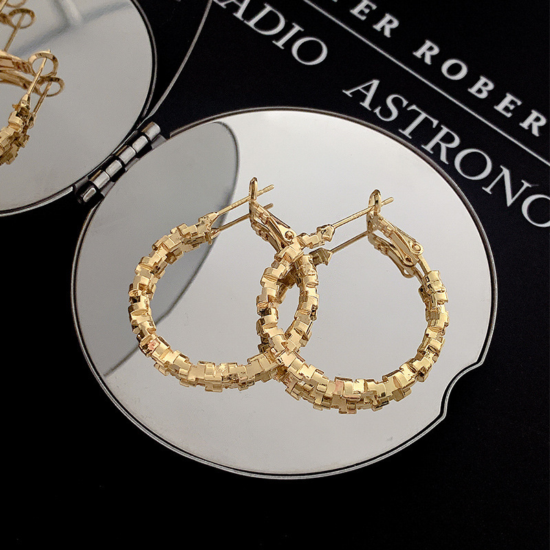 gold Silver Earrings