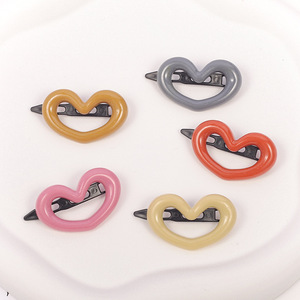 Pinces à cheveux en forme de cœur 6,5 cm de haute qualité pour usage quotidien, pour franges latérales et cheveux fins - Product Image 2