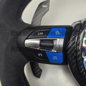 พวงมาลัยหนังคาร์บอนไฟเบอร์ LED ยอดนิยมสำหรับขายส่ง สำหรับรถยนต์ BMW ซีรีส์ 3 ซีรีส์ 5 รุ่น F10 F20 F30 F90 F01 F02 - Product Image 4