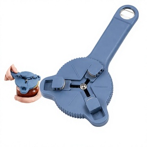 Abridor de tapas magnético de acero inoxidable, abridor de botellas multifuncional para diámetro de 2,5-9,5 cm, abridor de latas de cerveza y vino ajustable, herramienta de cocina - Product Image 1