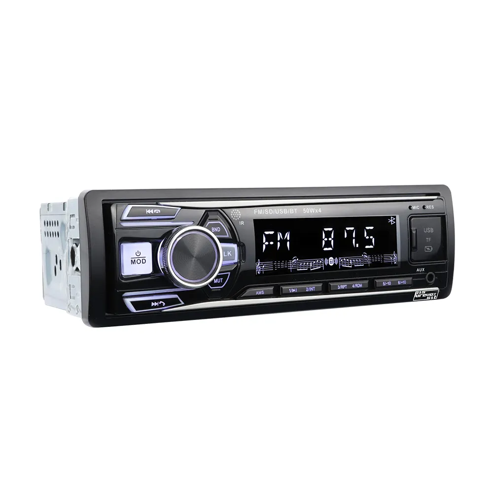 High Quality Fixed Panel Fm Lcd USB/TF/AUX-IN Car Radio Car Stereo With BT Car Mp3 Player