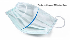 En14683 và ASTM f2100 bác sĩ thoáng khí không dệt dùng một lần che miệng sử dụng một lần mặt nạ y tế chống vi khuẩn đầy màu sắc - Product Image 6