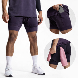 Nuevos Pantalones Cortos Deportivos de Algodón con Logotipo OEM, Pantalones Cortos para Correr que Absorben la Humedad, Pantalones Cortos de Gimnasio Personalizados para Hombre de 5 Pulgadas - Product Image 5