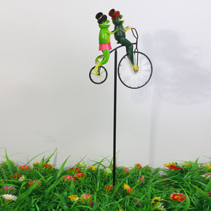 Nouveau produit transfrontalier <span class=keywords><strong>Tom</strong></span> et Jerry Décoration de jardin en forme de moto, artisanat en métal, art en fer, moulin à vent de cour - Product Image 5