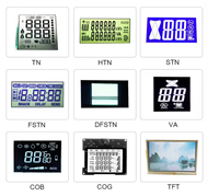 Maßgefertigtes VA TN STN FSTN Segment-LCD-Display-Modul mit LED-Hintergrundbeleuchtung für Thermostate und Industriesteuerungen