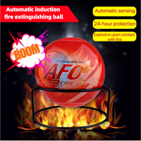 Kit de sécurité incendie domestique : 2* Boules anti-incendie AFO 1,3 kg + 1* Boule anti-incendie pour voiture 0,5 kg + Supports, Ensemble de protection familiale certifié CE