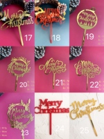 2025 Nouveau Design Acrylique Joyeux Noël gâteau topper pour Cupcake Décoration