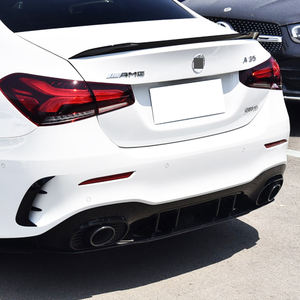 Difusor trasero negro W177 con puntas de escape para Mercedes Benz Clase A W177 <span class=keywords><strong>A35</strong></span> Sport <span class=keywords><strong>Sedan</strong></span> 2019 - Product Image 2