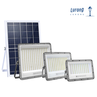 Projecteur LED solaire extérieur Super Lumen 200W IP65 avec angle de faisceau de 150°, lumière du jour 6000K, prix compétitif