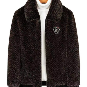 Veste polaire <span class=keywords><strong>d</strong></span>'<span class=keywords><strong>hiver</strong></span> pour <span class=keywords><strong>homme</strong></span> <span class=keywords><strong>avec</strong></span> velours côtelé épais et col en <span class=keywords><strong>fourrure</strong></span> Nouveau <span class=keywords><strong>manteau</strong></span> <span class=keywords><strong>d</strong></span>'extérieur coupe-vent à la mode <span class=keywords><strong>d</strong></span>écontractée - Product Image 2