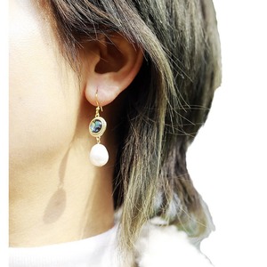 Drop Earrings Pearl <b>Abalone</b> <b>Shell</b> Gold Plated Zinc Alloy Bezel Setting Water Drop Shape Fashion Jewelry - Product Image 5
