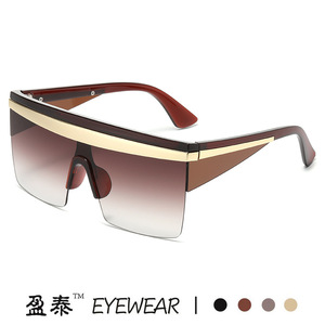 Lunettes de soleil de sport UV400 avec verres PC, design sans monture, protection pour le cyclisme en extérieur - Product Image 3