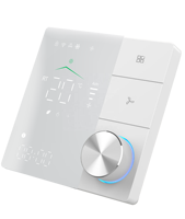 Termostato de Habitación Inteligente Becasmart BAC-18 Modbus WiFi, Termostato Digital Rectangular para Sistemas HVAC, Programable con Pantalla Táctil