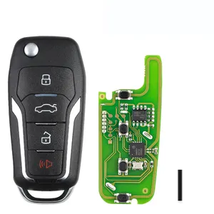 Xhorse XKFO01EN Wire Remote Key for Ford Condor Flip 4 Buttons Unmovable Key King English Version for VVDI2/VVDI Mini Key Tool