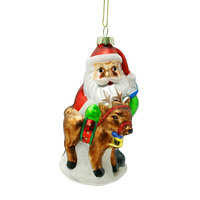 Ornements de Noël personnalisés en verre soufflé à la main de luxe classique CGA 2026, boule de Noël, Père Noël, bonhomme de neige, nourriture, arbre de Noël