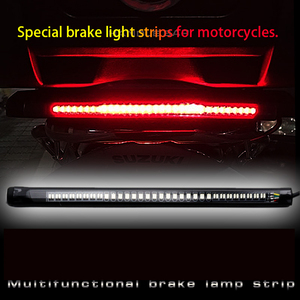 12V 48 ánh sáng xe máy chỉ đạo Phanh <span class=keywords><strong>LED</strong></span> phanh ánh sáng IP68 không thấm nước Thương hiệu Mới tín hiệu ánh sáng màu vàng và màu đỏ kép - Product Image 3