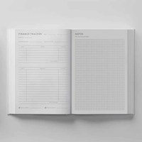 Agenda scolaire personnalisé A5, couverture en tissu, journal annuel de bien-être, design de logo personnalisé, planificateur étudiant, emballage en boîte cadeau