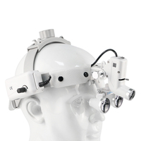 Lampe frontale médicale 5W Loupes dentaires Lampe frontale chirurgicale Bandeau lumineux Lampe frontale avec grossissement 2,5X/3,5X
