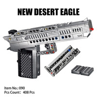 Nouvelle série de modèles d'armes de simulation Desert Eagle, blocs de construction ABS DIY, jouet éducatif, cadeau pour garçons, enfants unisexes