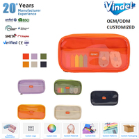 Estuche para Lápices con Cierre, Gran Capacidad, Tela Oxford, PVC, para Niños, Material Escolar, Bolsa para Lápices