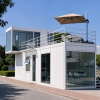 Casa Contenedor de Acero Prefabricada, Diseño Moderno, Uso en Oficinas, Hoteles/Villas/Hostales Rurales, Venta Directa de Fábrica