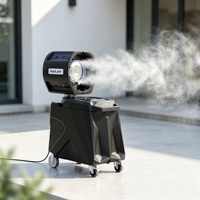 Ventilateur brumisateur d'eau de 22 pouces, 11800 m³/h, portée de brumisation de 50 pieds pour le refroidissement des espaces intérieurs et extérieurs