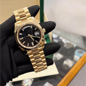 Montre mécanique de luxe pour homme, 41 mm, date, verre de cristal 36 mm, bracelet en acier inoxydable, boîtier en saphir, fabrication chinoise, vente chaude - Product Image 1