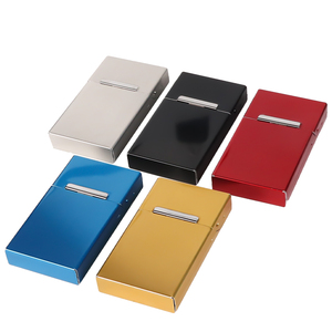 Erliao Hot Bán Thuốc Lá Hộp Lưu Trữ Hút Phụ Kiện Kim Loại Thuốc Lá Hộp 20Pcs Slim Thuốc Lá Trường Hợp - Product Image 6