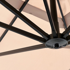 Sombrilla Moderna Cuadrada Uplion, Lujosa, Duradera, Impermeable, Resistente al Viento, Sombrilla para Piscina, Jardín, <span class=keywords><strong>Patio</strong></span>, con Luz LED Solar - Product Image 2