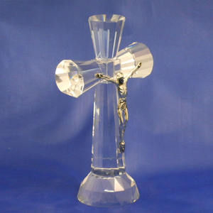 MH-15029 de pie de Cruz de cristal crucifijo de Jesús Cristiano - Product Image 3