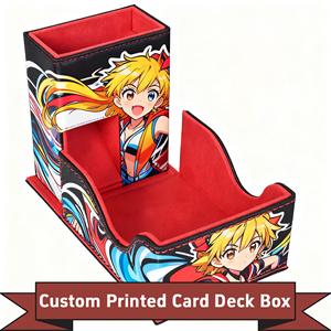 Boîte de rangement pour cartes personnalisées FX |   Boîte de rangement pour cartes TCG OEM, boîte de rangement pour deck de commandant, étui porte-dés, plateau à dés et boîte de rangement tour à dés - Product Image 1