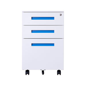 ประเทศจีนผู้ผลิตเหล็กตู้เก็บ3ลิ้นชักโลหะมือถือแท่นตู้เก็บเอกสาร - Product Image 3
