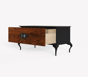 Modern Luxury <strong>Mahogany</strong> Finish Nightstand Elegant Bedroom Furniture Solid Wood <strong>Bedside</strong> <strong>Table</strong> with Drawer - Product Image 3