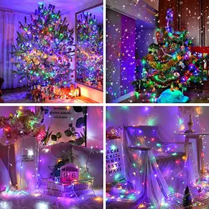 100 LED Light Beads 10m-100m Starry Fairy String Lighting Light Waterproof Decorative Garland For Christmas Decoration