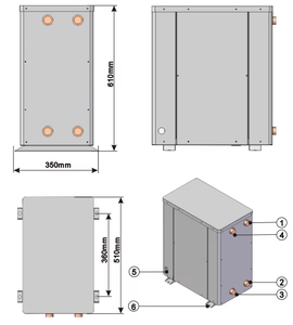 Pompe à chaleur eau-eau Folansi 7KW, design silencieux à faible bruit, R410a ou R32, géothermique intelligente pour <span class=keywords><strong>maison</strong></span> - Product Image 5