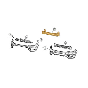 Refuerzo de Parachoques Delantero para Jeep Compass 68243695AA, Pieza de Repuesto de Acero - Product Image 4