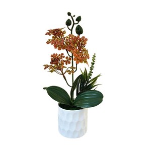 New <b>Artificial</b> <b>Flower</b> Design 3 <b>Flower</b> Tall Dwarf Chestnut Palm Bonsai 26cm Indoor Decor Plant - Product Image 5