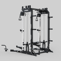 Máquina Smith con Banco para uso doméstico Cable multifuncional Crossover Fitness Equipment Gym Squat Rack