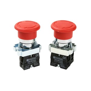 Mini interruptor de botón pulsador de metal de 220V/24V, nivel IP65, parada de emergencia, botones de interruptor eléctrico momentáneo de encendido/apagado, 10A máx. - Product Image 2