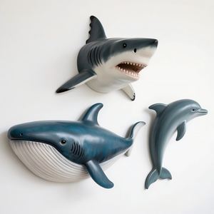 Cenicero de Resina con Forma de Tiburón, Ballena y Delfín, Bandeja para Cigarrillos con Animales Marinos en 3D para Patio Exterior, Decoración Única para la Oficina o la Sala de Juegos - Product Image 5