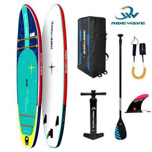 Lướt sóng Bán hàng nóng Inflatable sup Board <span class=keywords><strong>Paddle</strong></span> Board 10'6*32 "* 6" với ba lô bơm mái chèo cho lướt sóng supboard - Product Image 1