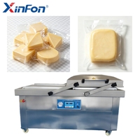 Machine d'emballage de fromage, machine d'emballage sous vide à double chambre, acier inoxydable 304, certifiée CE, taille/langue/tension personnalisées
