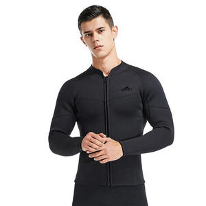 Haut de combinaison en caoutchouc épaissi de 3 mm, manches longues, protection solaire, <span class=keywords><strong>tenue</strong></span> pour homme pour la <span class=keywords><strong>plongée</strong></span> et le snorkeling, toutes saisons - Product Image 5