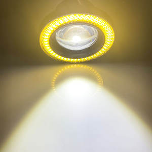 3,5 "89mm Angel Eyes LED Nebels chein werfer Auto SUV Universal Weiß Rot Blau Grün Fahr scheinwerfer 12V Auto Lampen - Product Image 6