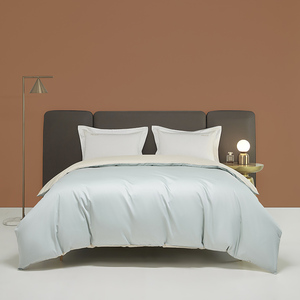 <span class=keywords><strong>Set</strong></span> <span class=keywords><strong>copripiumino</strong></span> blu regina singolo a doppio incantesimo in <span class=keywords><strong>cotone</strong></span> egiziano all'ingrosso tinta unita - Product Image 4