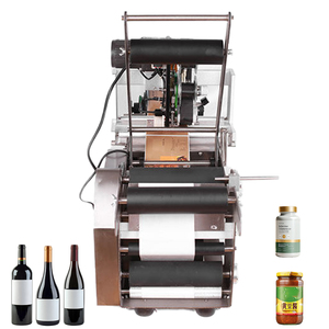 เครื่องติดฉลากและเข้ารหัสขวดน้ำ สำหรับน้ำมัน น้ำผลไม้ เครื่องดื่ม เครื่องสำอาง ขวดทรงกลม แชมพู โลชั่น และกระปุก - Product Image 1