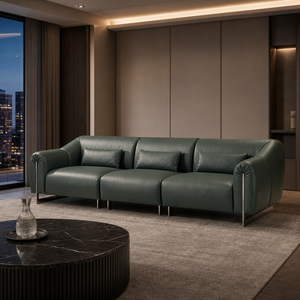 Sofá Moderno Cloud de Nivel Suelto con Asiento Profundo, Respaldo Acolchado con Botones, Tela Bouclé y Cojines de Felpa para Sala de Estar, Apartamento, Villa - Product Image 3